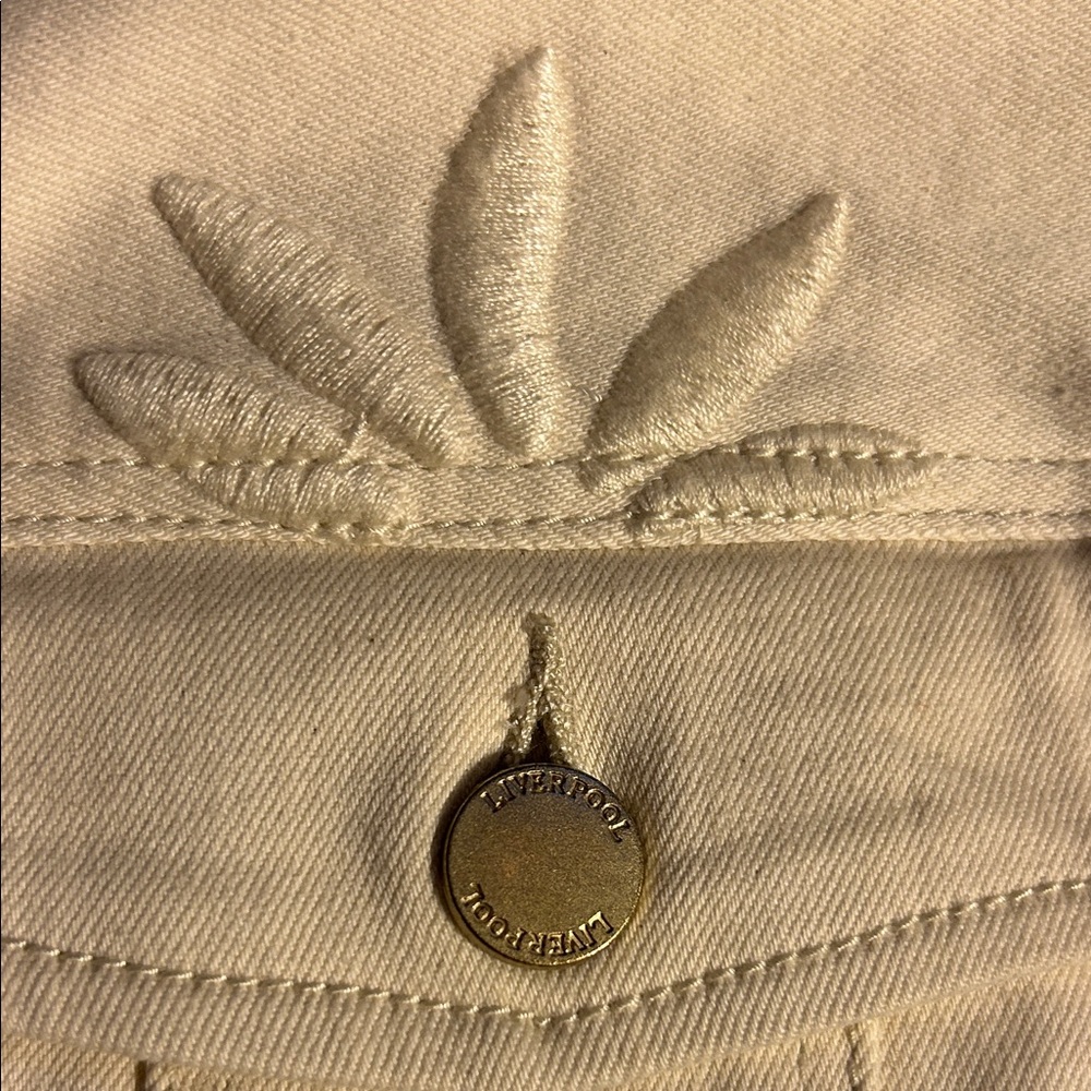 Liverpool Cream Floral Jean Jacket - Picture 3 of 11